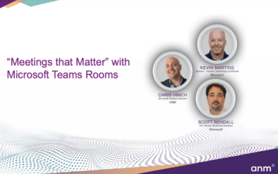 Save Time with “Meetings that Matter” using Microsoft Teams Rooms
