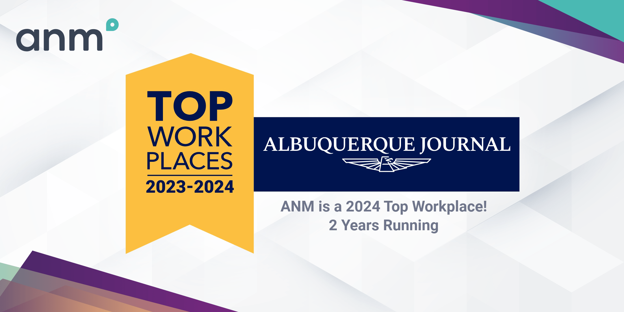 Albuquerque Journal Top Workplace Award 2023 and 2024