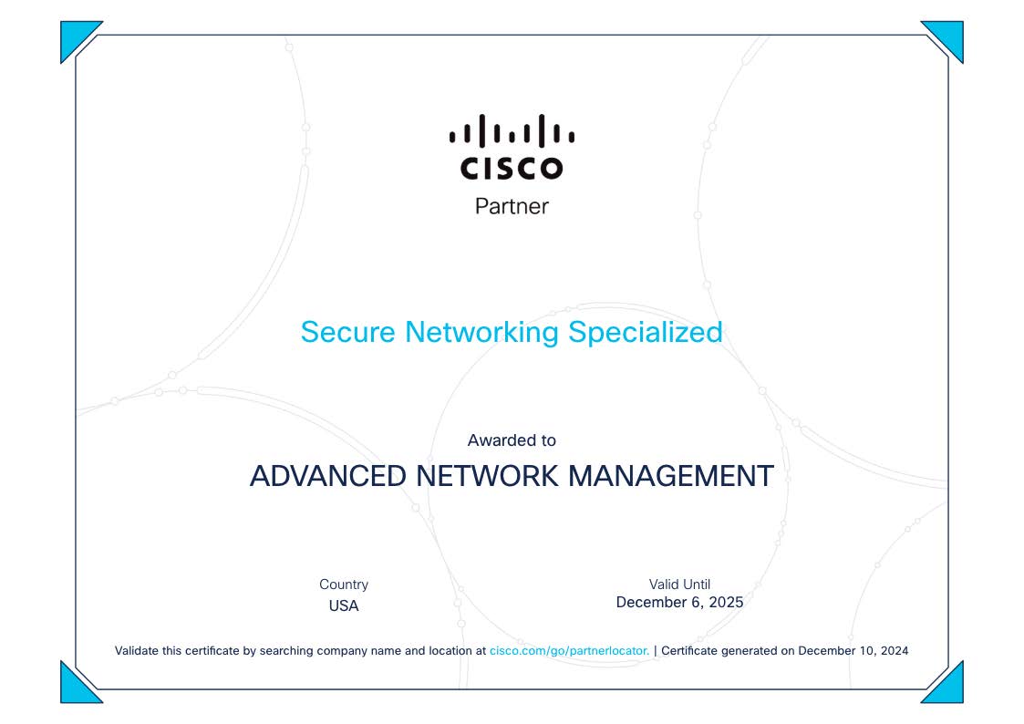 Secure Networking Specialized