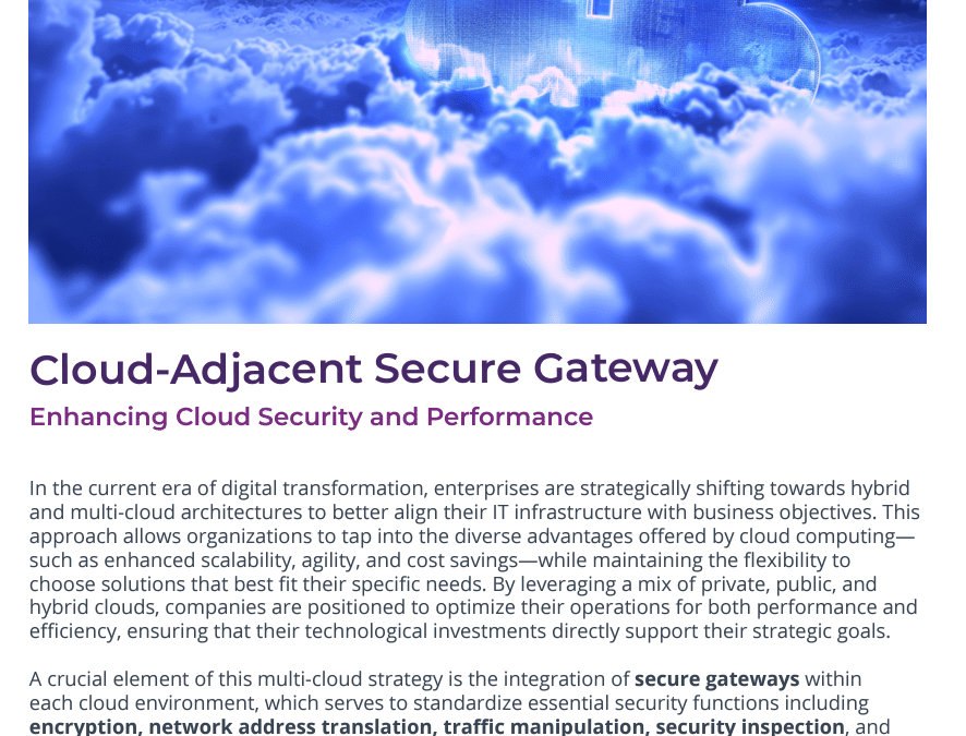 Cloud-Adjacent Secure Gateway