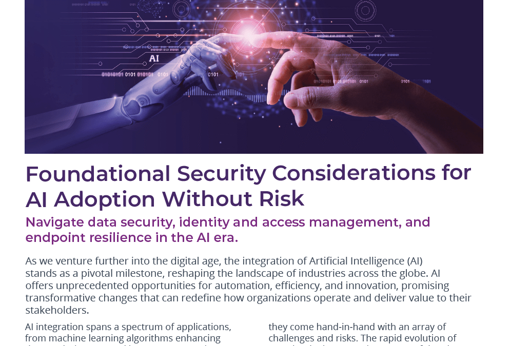 Foundational Security Considerations for AI Adoption Without Risk