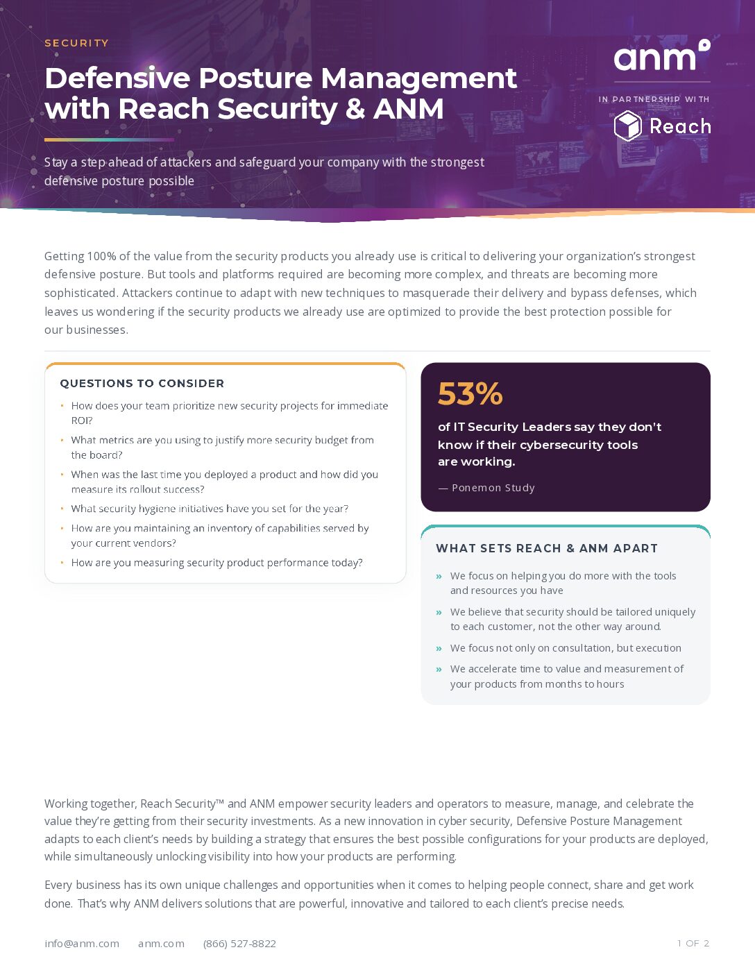Defensive Posture Management with Reach Security & ANM